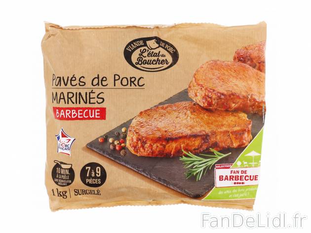 Pavés de porc marinés barbecue1 , le prix 7.39 &#8364; 
- In&eacute;dit ...