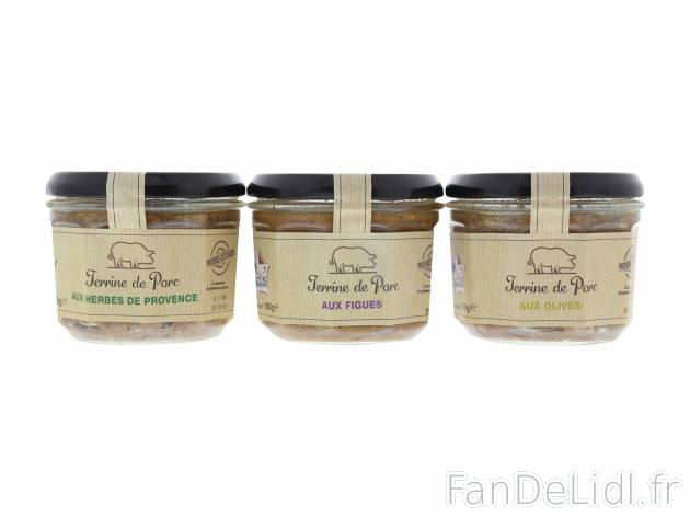 Lot de 3 terrines recettes du sud1 , le prix 2.49 &#8364; 
- Assortiment : herbes ...