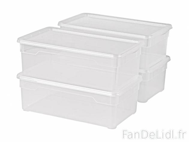 Boîtes de rangement , le prix 7.99 € 
- Au choix : env. 5 L, env. 33 x 19 x ...