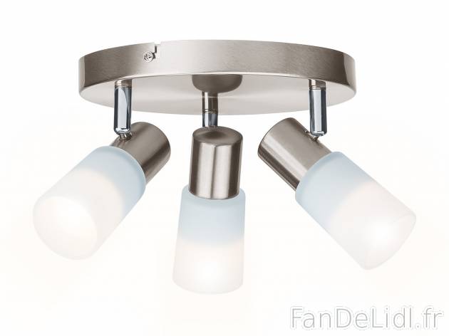 Plafonnier à LED 3 ampoules , le prix 19.99 € 
- Au choix : 3 x 320 lm, Ø env. ...