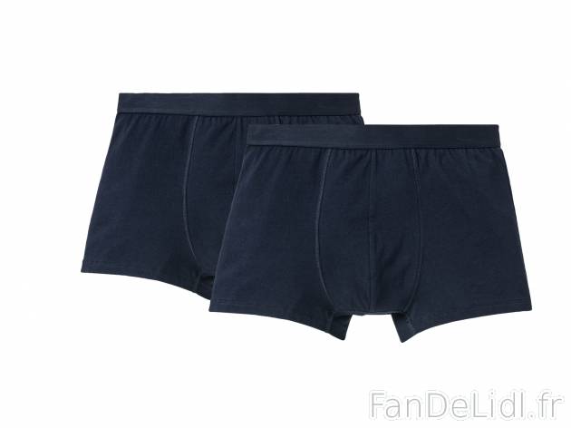 Boxers homme bio , le prix 4.99 € 
- Ex. 95 % coton et 5 % élasthanne
- Lot ...