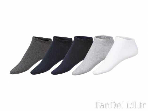 Socquettes homme bio , le prix 2.99 € 
- Ex. 77 % coton, 21 % polyamide et 2 ...