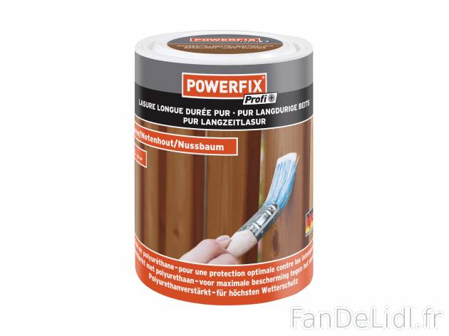 Lasure pour bois PUR teck ou noyer , le prix 12.99 € 
- Env. 5 L
- Pour l’intérieur ...