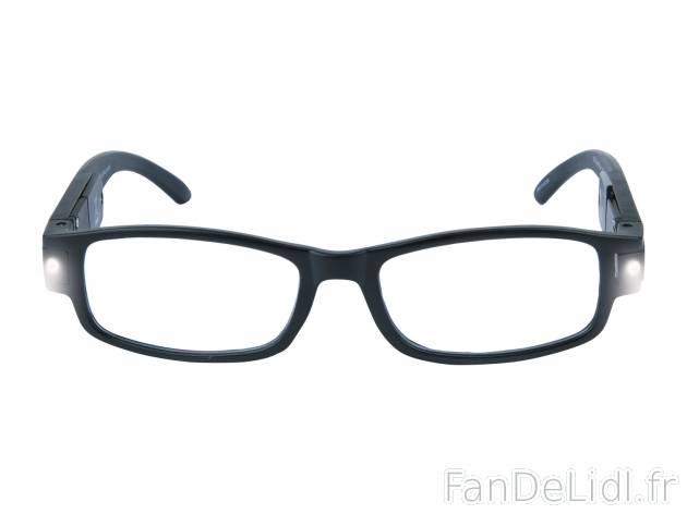 Lunettes de lecture à LED1 , le prix 2.99 € 
- 2 LED basse consommation
- Autre ...