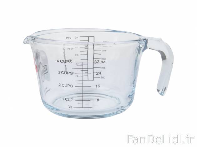 Pichet doseur, moule ou plat à four en verre , le prix 3.99 € 
- Au choix : ...