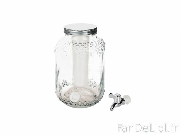 Distributeur de boissons avec tube réfrigérant , le prix 7.99 € 
- Pour servir ...