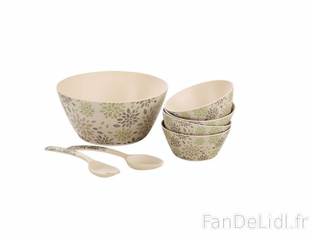 Set à salade ou boîtes de conservation bambou , le prix 9.99 € 
- A base de ...