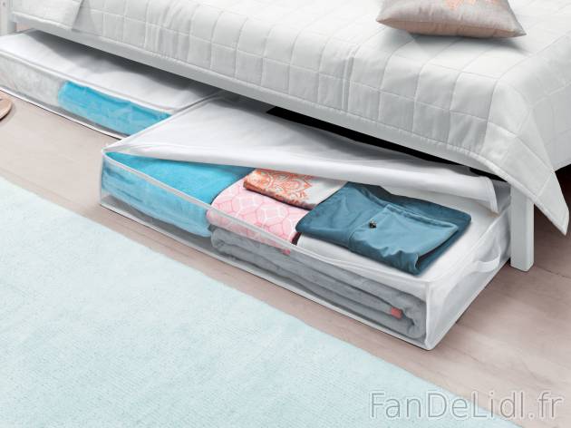 Accessoire de rangement , le prix 2.99 € 
- Lot de 2 housses dessous de lit, ...