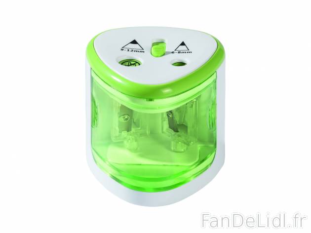 Taille-crayon électrique , le prix 5.99 € 
- Protection pour les doigts
- 4 ...