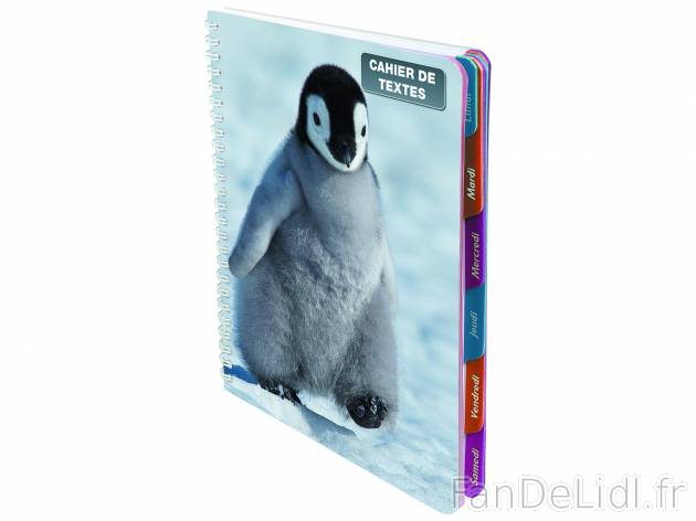 Cahier de texte , le prix 0.99 &#8364;  
-  3 mod&egrave;les au choix