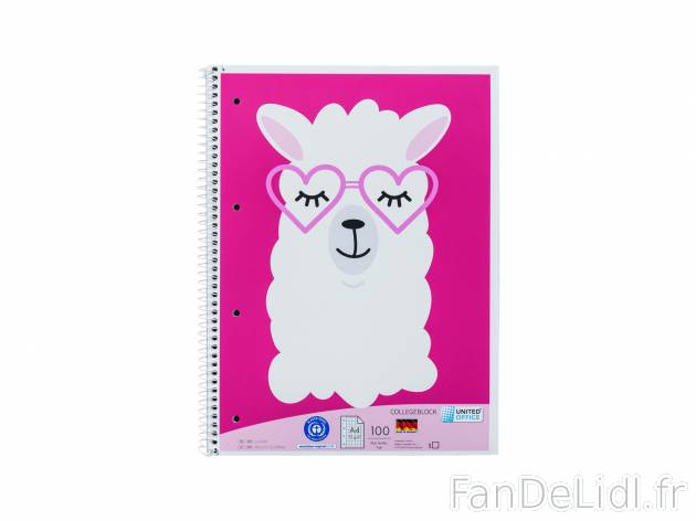Cahier A4 , le prix 0.99 € 
- 100 pages
- 3 modèles au choix
- Autres modèles ...
