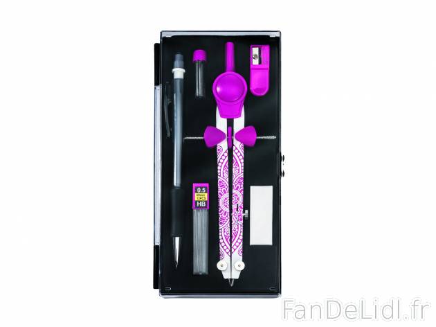Compas et accessoires , le prix 2.49 &#8364; 
- 6 pi&egrave;ces
- Avec m&eacute;canisme ...