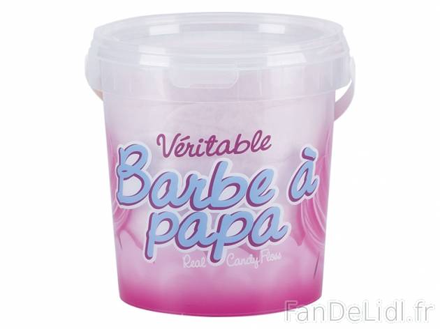 Véritable barbe à papa , prezzo 0.99 € per 50 g, 1 kg = 19,80 € EUR.