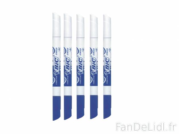 Mini effaceurs réécriveurs , le prix 1.99 €  
-  Lot de 5