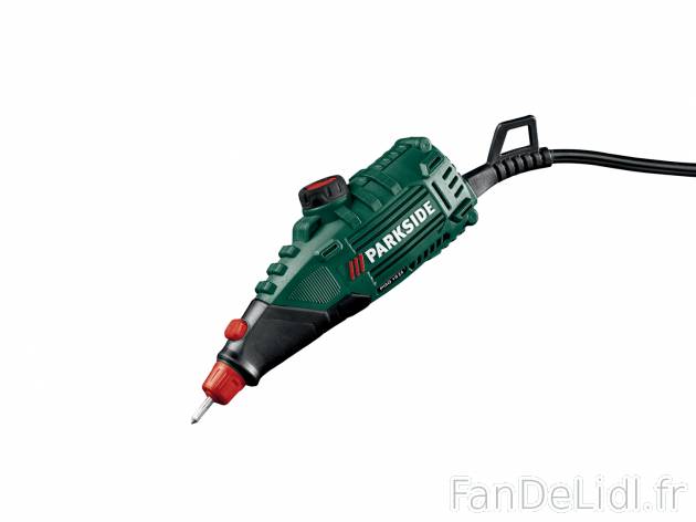 Graveur , le prix 9.99 € 
- 4 pochoirs inclus
- 6 000 tr/min
- Pour graver ...