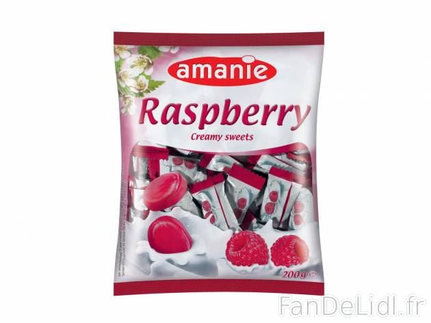 Bonbons à la crème1 , prezzo 0.99 € per 200 g au choix 
- Au choix : framboise ...