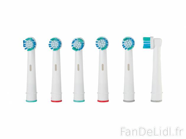 Brossettes de rechange , le prix 4.99 €  
-  Lot de 6