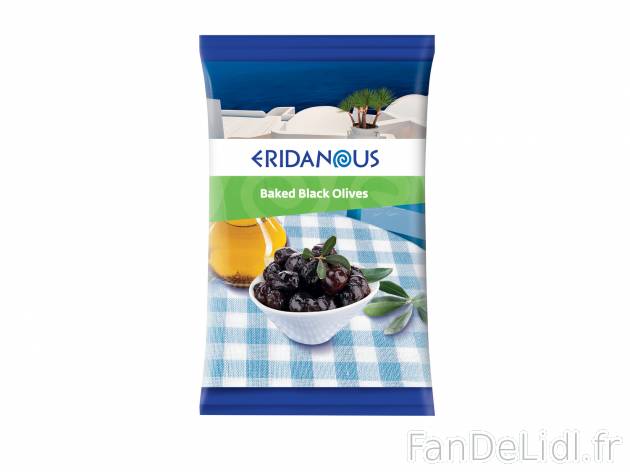 Olives noires1 , le prix 1.89 €  
-  Avec noyaux