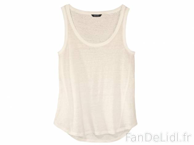 Débardeur en lin , prezzo 6.99 € per L&apos;unité au choix 
-  Ex. : 100 % lin