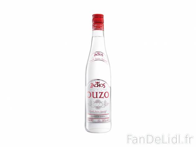 Ouzo1 , le prix 9.99 € 
- 38 % Vol.
- L&apos;Ouzo est une boisson alcoolisée ...