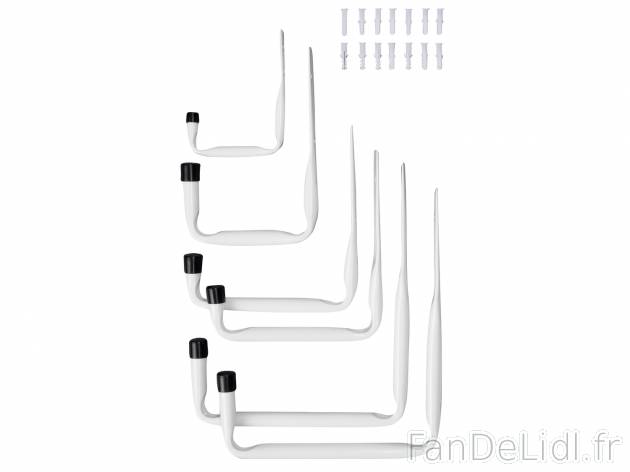 Set de crochets , le prix 5.99 € 
- Set de 6
- En acier peint par poudrage
- ...
