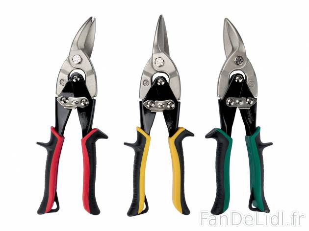 Set de cisailles à tôle , le prix 9.99 € 
- Lame en acier chrome-vanadium forgé
- ...