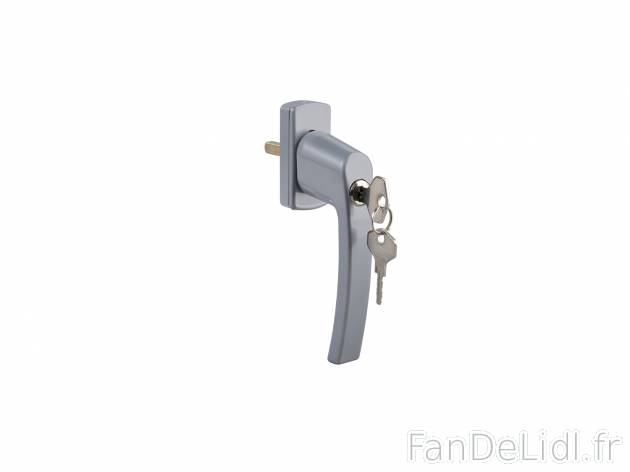 Poignée de fenêtre verrouillable , le prix 3.99 € 
- Serrure à cylindre
- ...