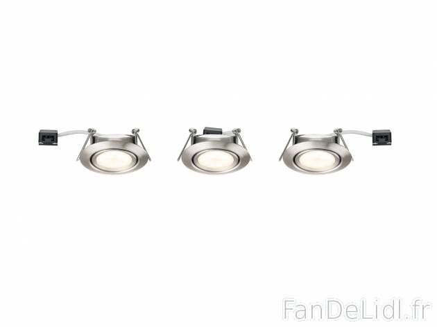 Spots encastrables à variateur , le prix 12.99 € 
- Orientables
- Lot de 3
- ...