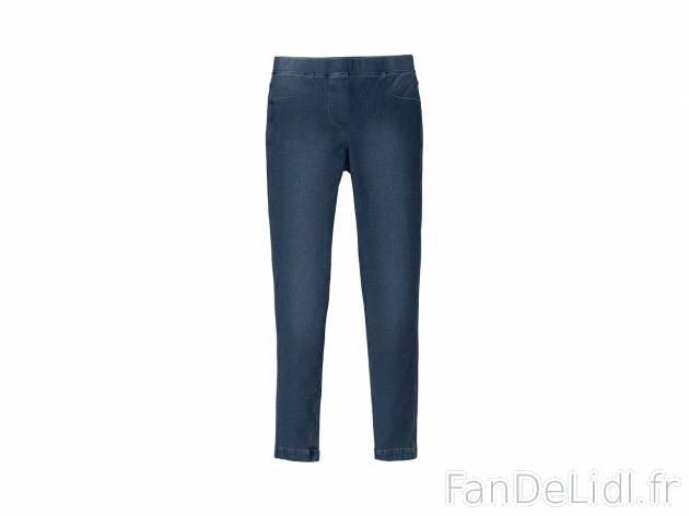 Jegging fille en coton bio , le prix 5.99 € 
- Ex. 76 % coton, 19 % polyester ...