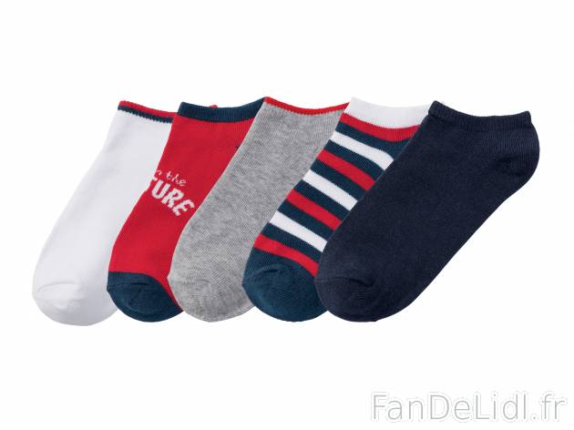 Socquettes enfant en coton bio , le prix 3.49 € 
- FILLE : Ex. 76 % coton, 22 ...