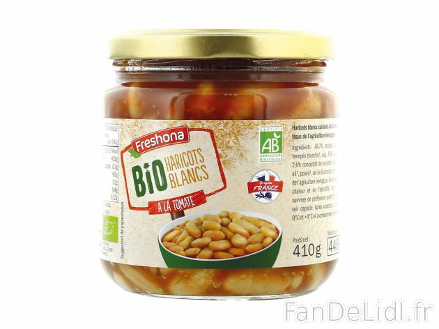 Haricots blancs à la tomate Bio1 , le prix 1.69 &#8364;