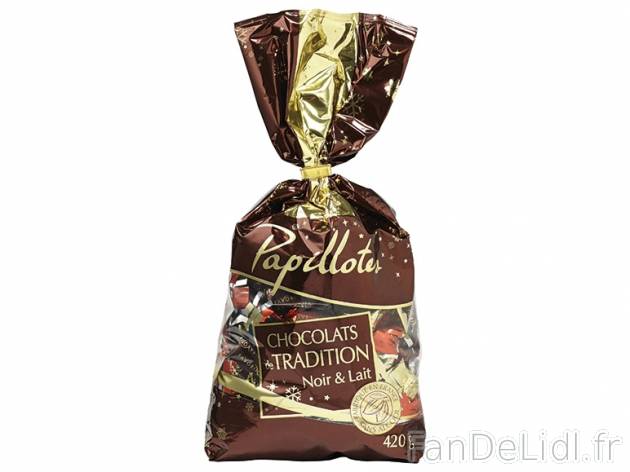 Papillotes tradition , prezzo 4.99 € per 420 g, 1 kg = 11,88 € EUR. 
- En vente ...