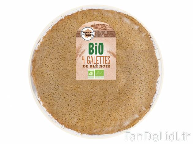 4 galettes de blé noir Bio1 , le prix 1.45 &#8364;