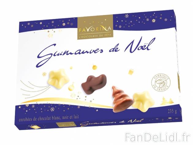 Guimauves de Noël , prezzo 3.99 € per 235 g, 1 kg = 16,98 € EUR. 
- Assortiment ...