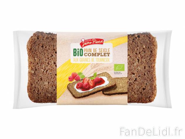 Pain Bio aux céréales1 , le prix 1.79 &#8364; 
- Au choix : nature ou aux ...