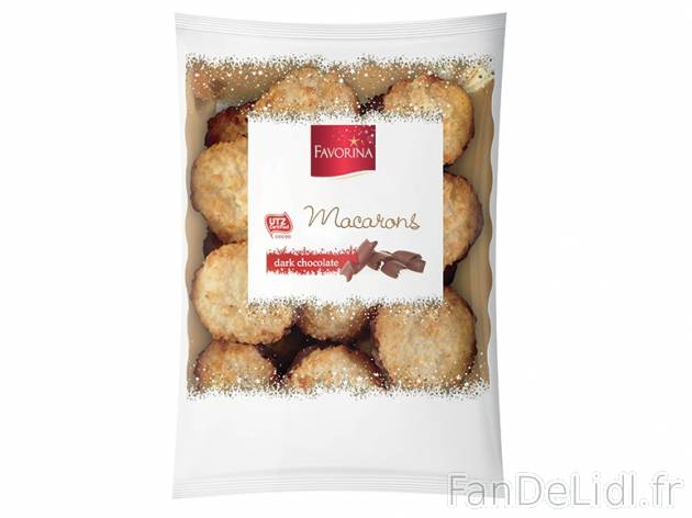 Macarons noix de coco , prezzo 1.49 € per 175 g, 1 kg = 8,51 € EUR. 
- En vente ...