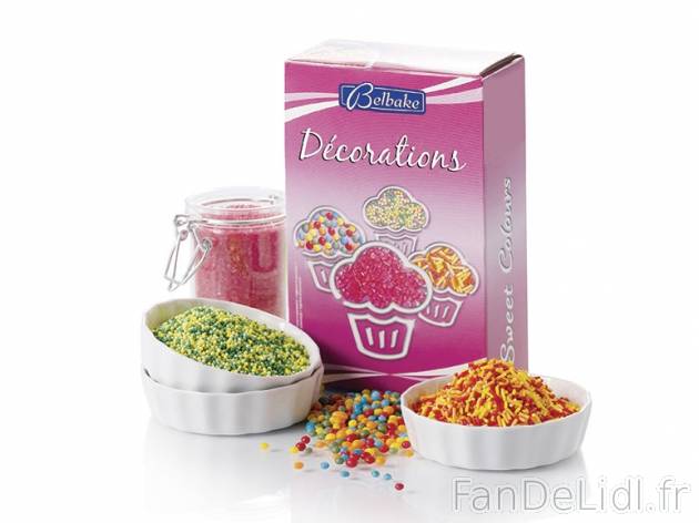 Décorations en sucre , prezzo 1.89 € per 160 g, 1 kg = 11,81 € EUR. 
- Composé ...
