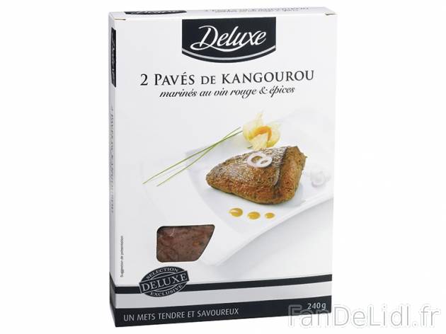 2 pavés de kangourou marinés au vin rouge et aux épices , prezzo 4.99 € per ...