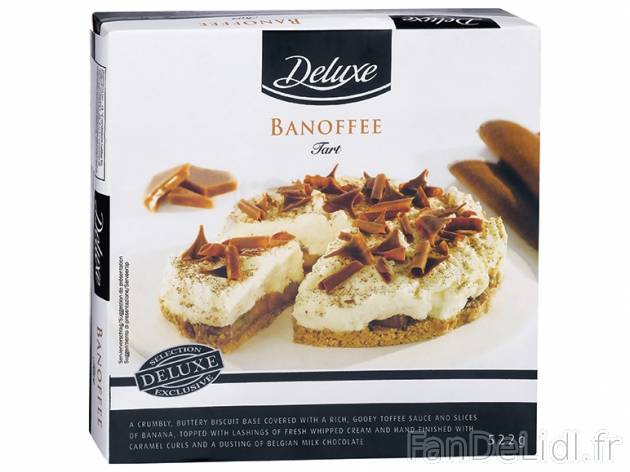 Tarte sablée au caramel , prezzo 3.99 € per 522 g, 1 kg = 7,64 € EUR. 
- Tarte ...