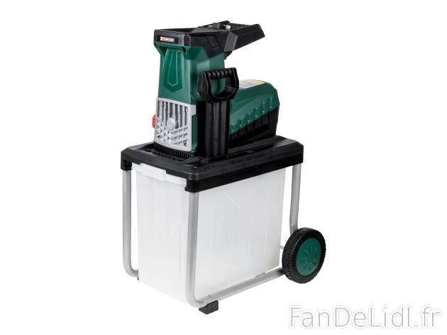 Broyeur de végétaux Parkside, le prix 129.00 € 
- Pour broyer tous types de ...