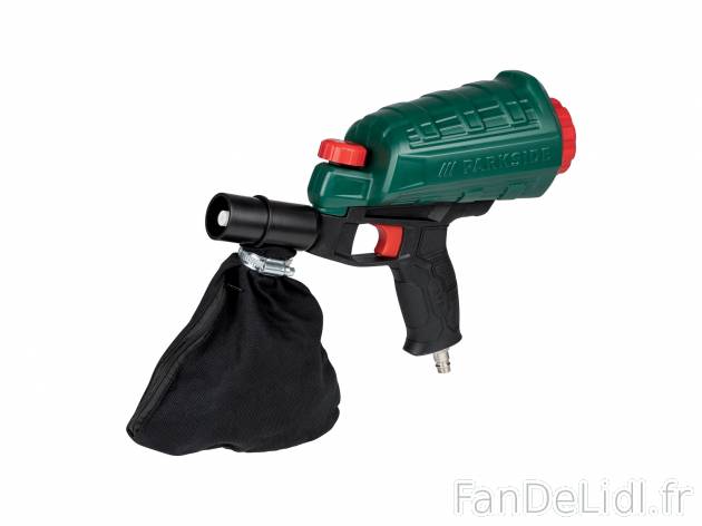 Pistolet de sablage pneumatique Parkside, le prix 14.99 € 
- 6,3 bar
- Pour ...