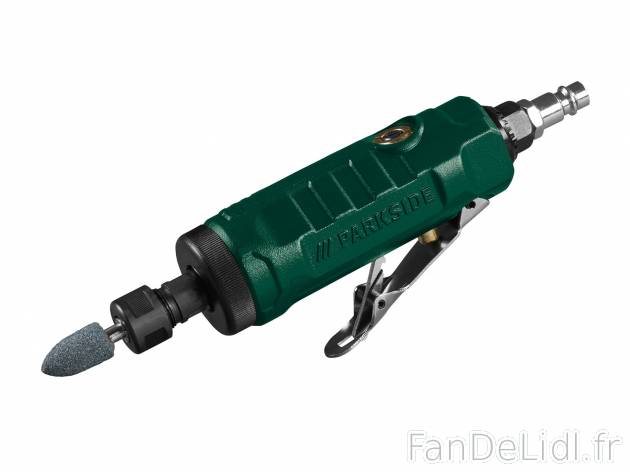 Meuleuse droite pneumatique Parkside , le prix 14.99 € 
- Max. 6,3 bar
- Vitesse ...