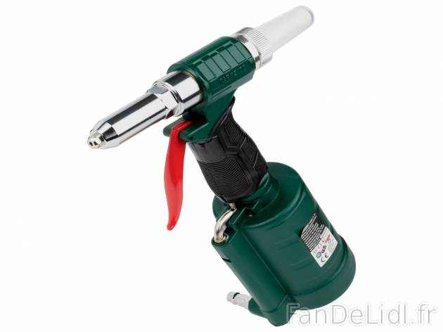 Pistolet pneumatique pour rivets aveugles , le prix 34.99 € 
- Max. 6,3 bar
- ...