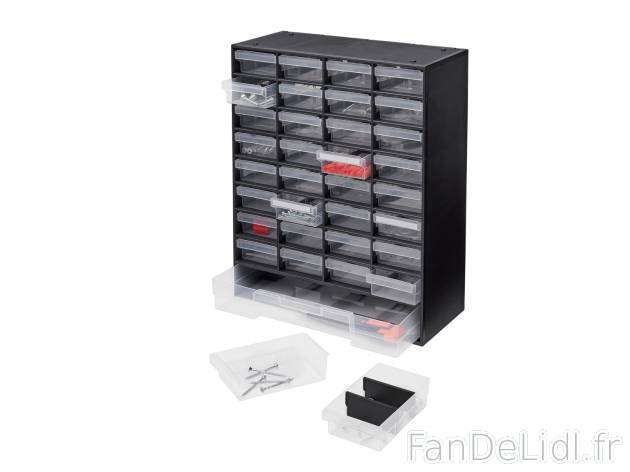 Casier à tiroirs Powerfix Profi, le prix 8.99 € 
- Fixation murale possible
- ...