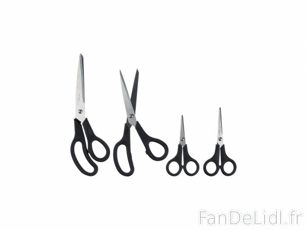 Ciseaux , le prix 2.99 € 
- Set de 4 : 1 paire de ciseaux de couture, 1 paire ...