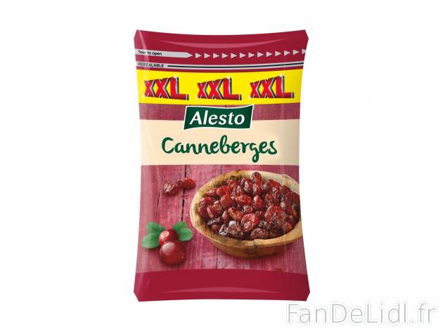Canneberges séchées1 , prezzo 1.99 € per 250 g 
- 200 g + 50 g GRATUITS soit ...