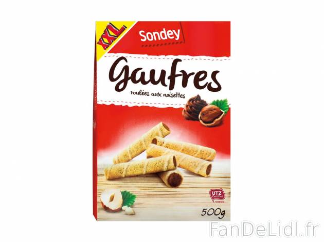 Gaufres roulées aux noisettes1 , prezzo 1.99 € per 500 g 
   