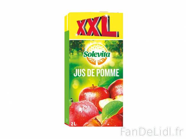 Jus de pomme1 , prezzo 1.19 € 2 L 
- 1,5 L + 50 cl GRATUITS soit 2 L (1 L = 0.60 ...