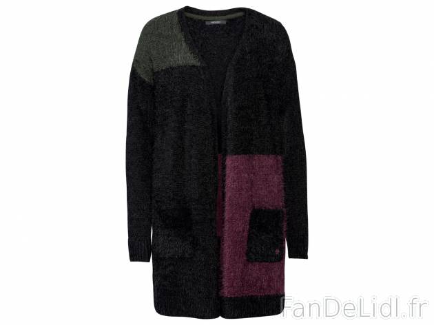 Cardigan femme , le prix 11.99 € 
- Doux et chaud
- Ex. 55 % acrylique et 45 ...
