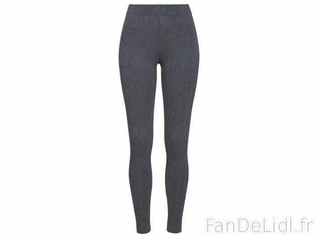 Legging femme , le prix 4.99 € 
- Ex. 57 % coton, 38 % polyester et 5 % élasthanne.
- ...